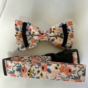 New Med dog leash and bow